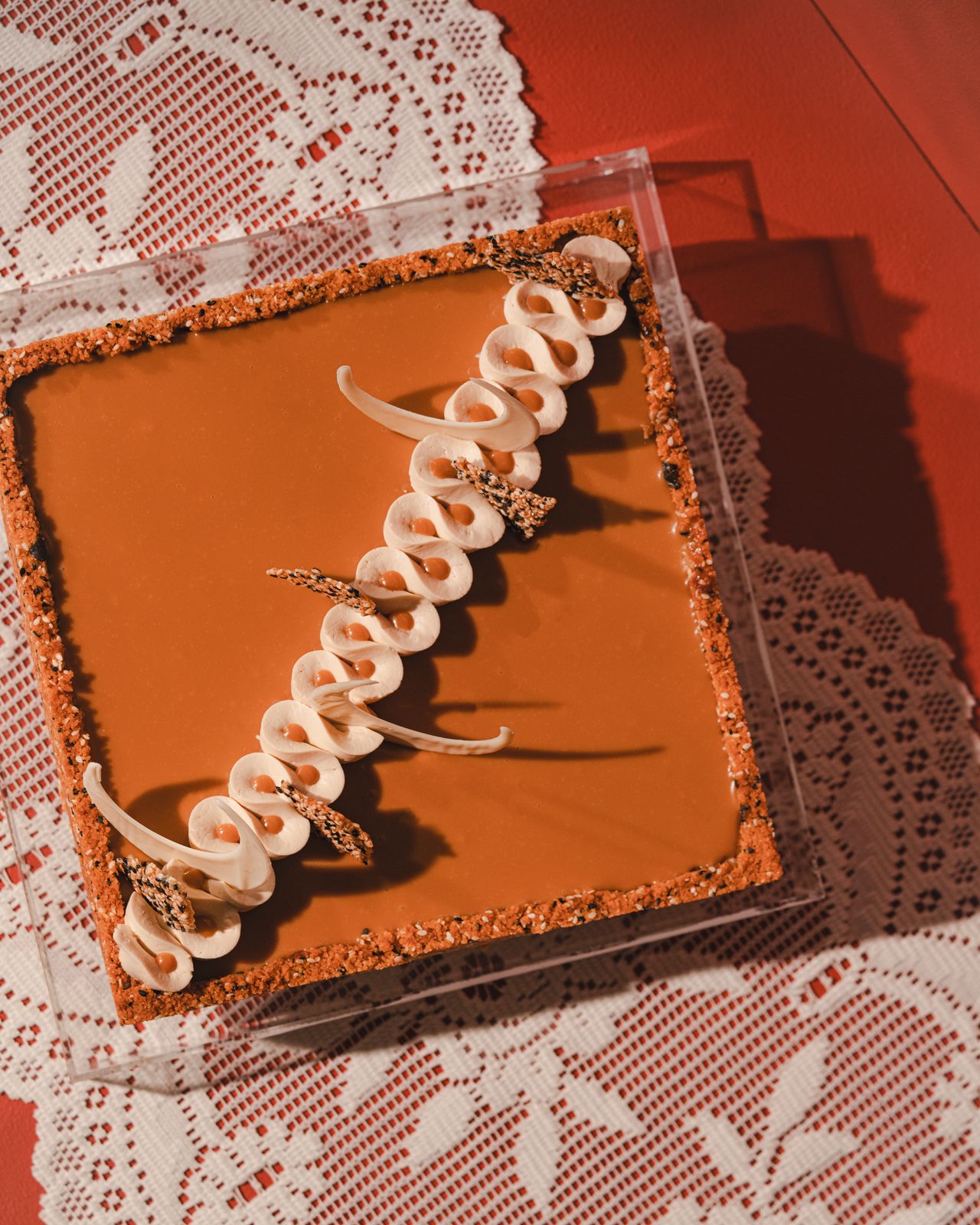 SESAME & TAHINI CHEESECAKE